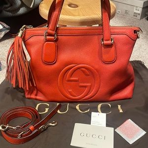 Authentic Gucci tassel bag